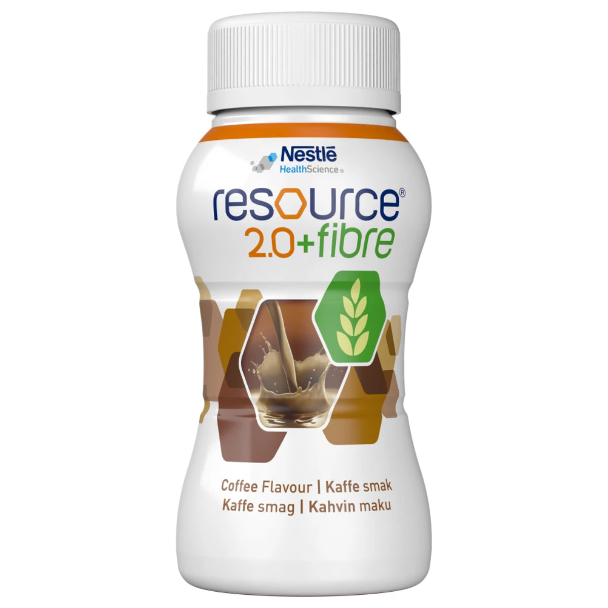 RESOURCE 2.0+Fibre kahvi 4x200 ml kuituja sisältävä ravintojuoma