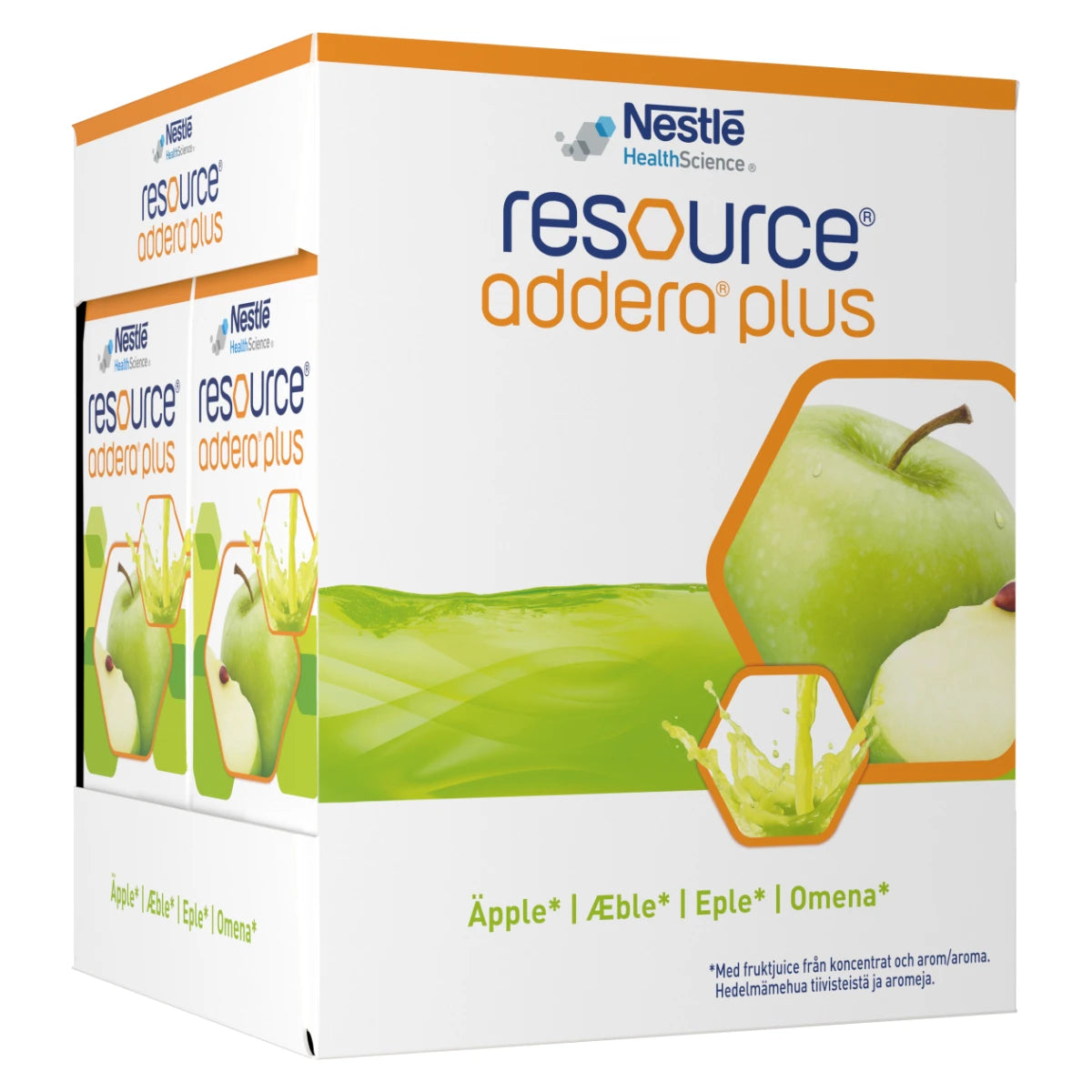 Resource® Addera® Plus Omena 4x200 ml – runsasenerginen ja raikas ravintojuoma