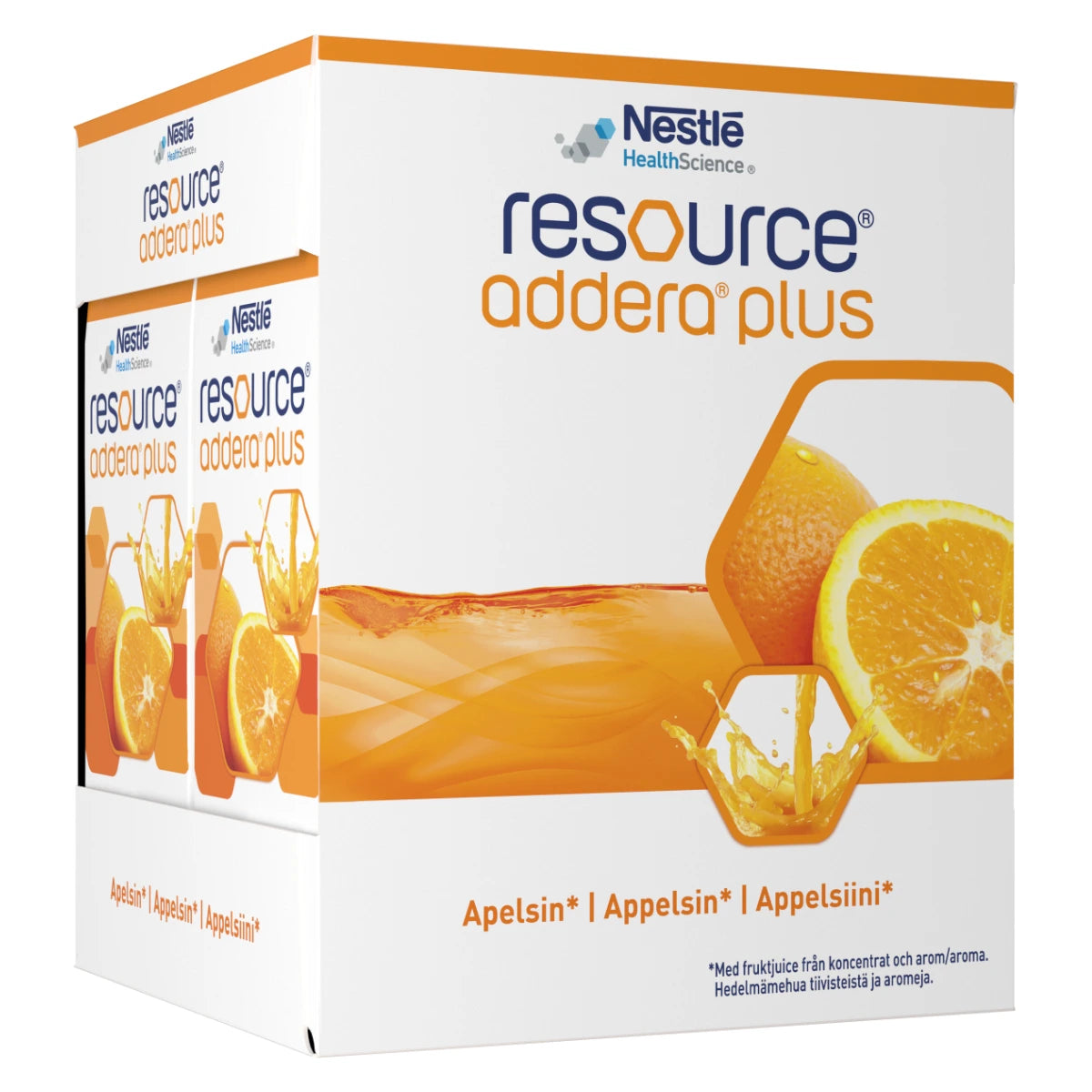 RESOURCE Addera Plus appelsiini 4x200 ml pahvipakkaus