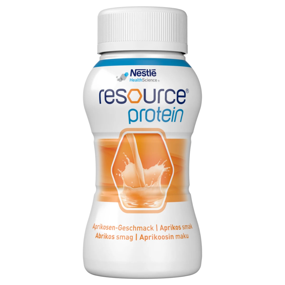 RESOURCE Protein Aprikoosi 4x200 ml ravitsemuksellisesti täysipainoinen, runsasproteiininen ravintojuoma