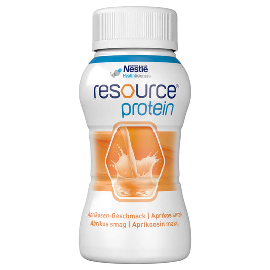 RESOURCE Protein Aprikoosi 4x200 ml ravitsemuksellisesti täysipainoinen, runsasproteiininen ravintojuoma
