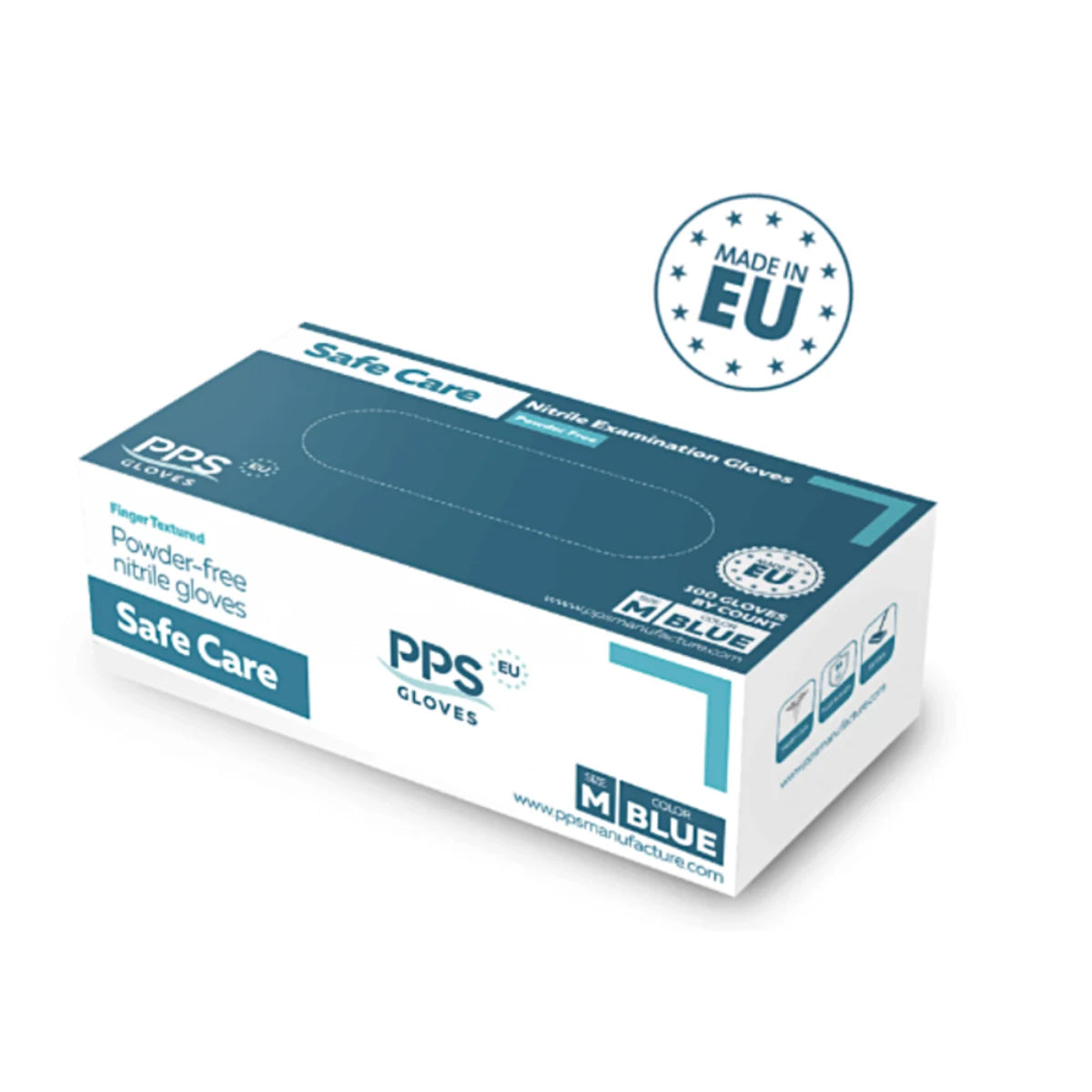 SAFE Care Nitriilikäsine sininen koko L 100 kpl, elintarvikekäyttöön hyväksytty
