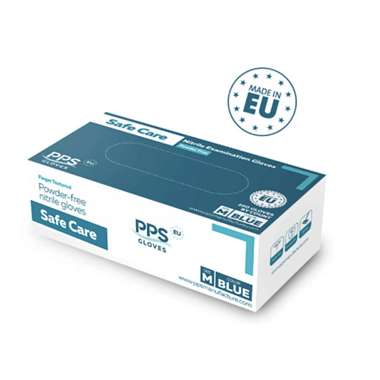 SAFE Care Nitriilikäsine sininen koko L 100 kpl, elintarvikekäyttöön hyväksytty