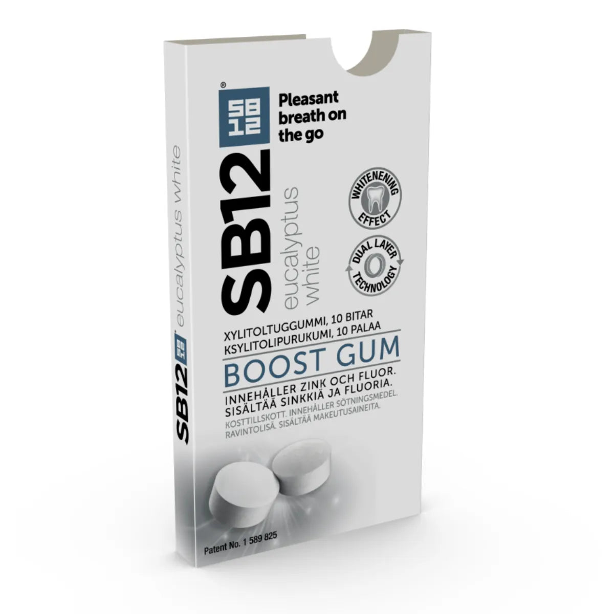 SB12 Boost Eucalyptus White purukumi 10 kpl – Raikas hengitys missä ja milloin vain