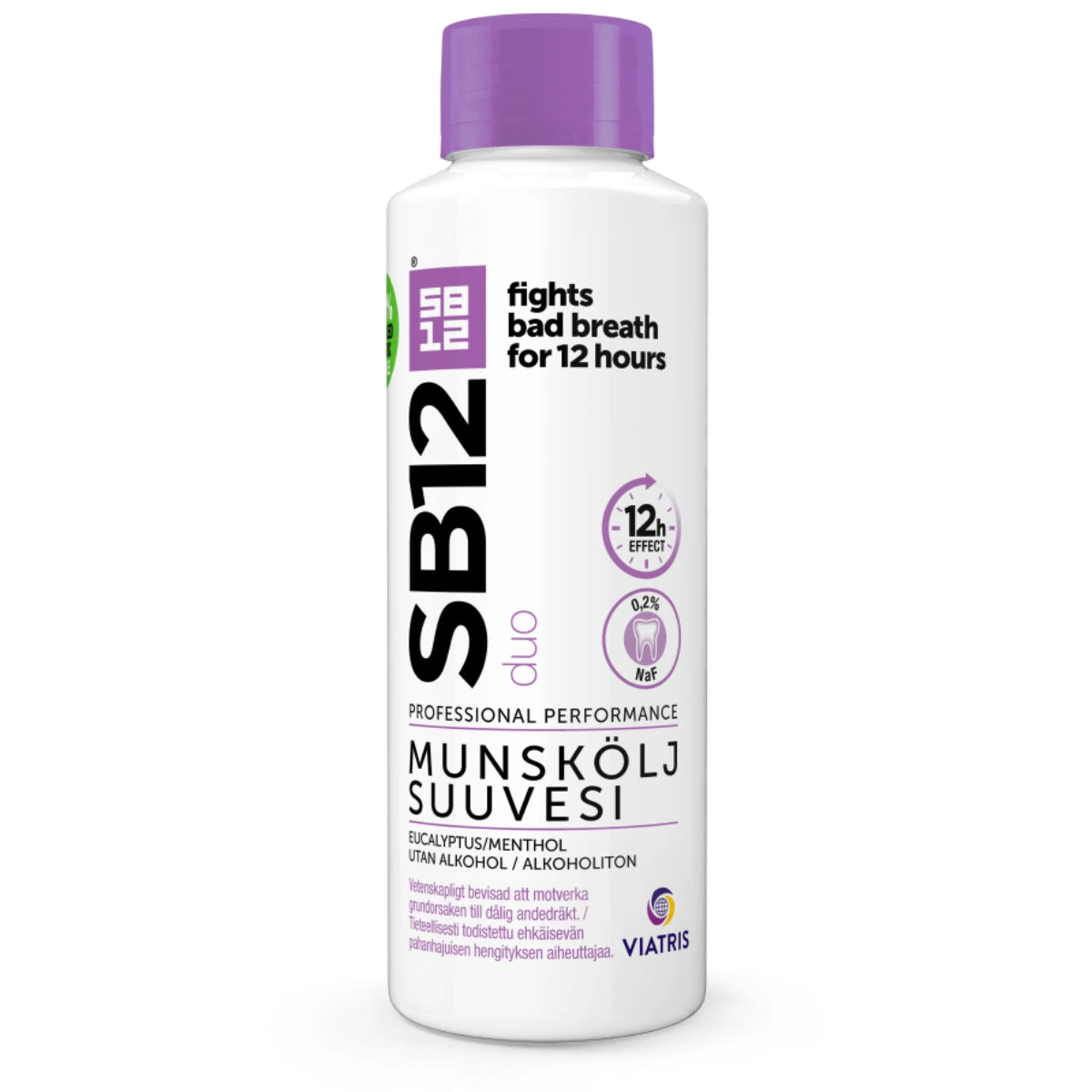 SB12 Duo suuvesi 500 ml alkoholiton pahanhajuiseen hengitykseen