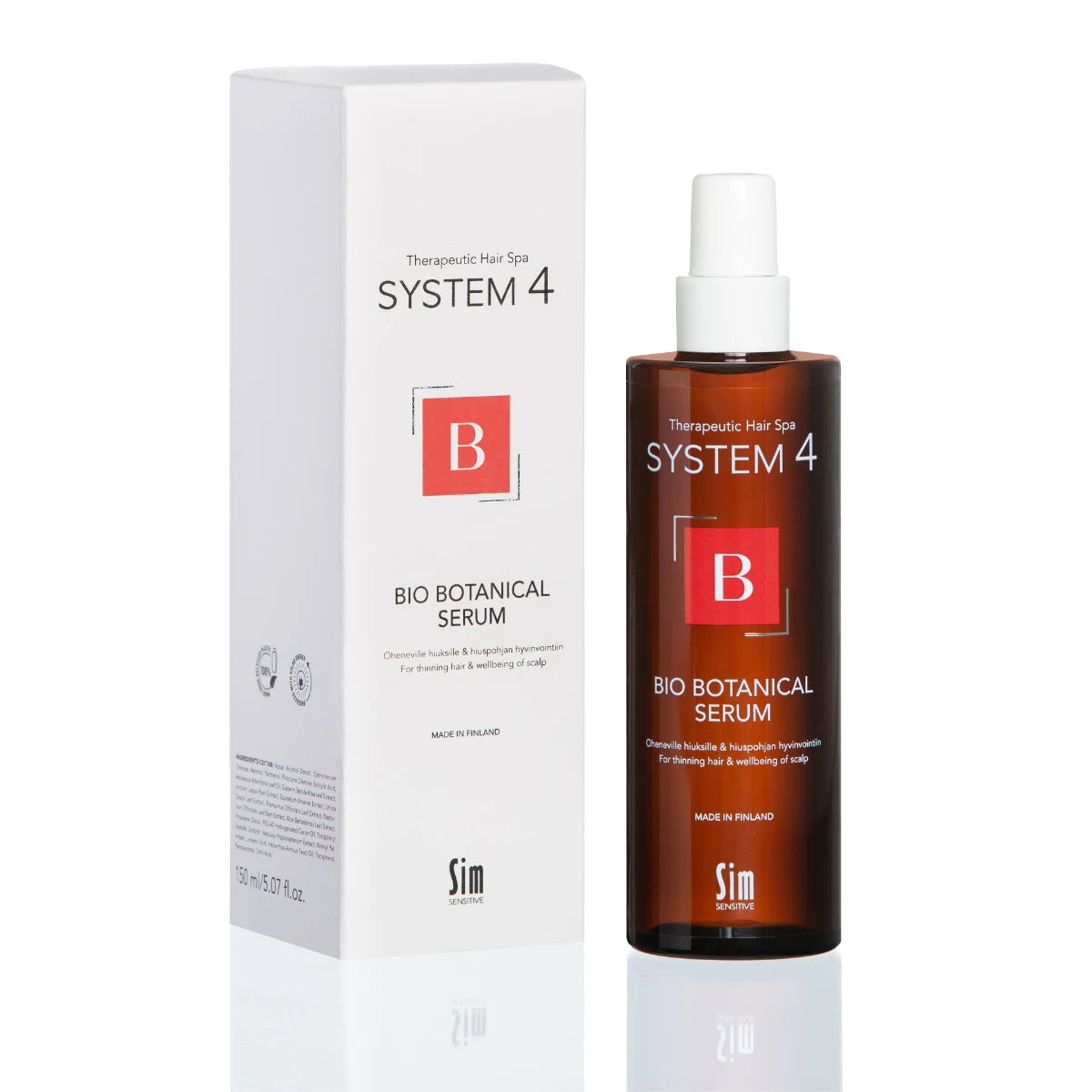SYSTEM 4 Bio Botanical B Serum hoitoneste 150 ml oheneville hiuksille