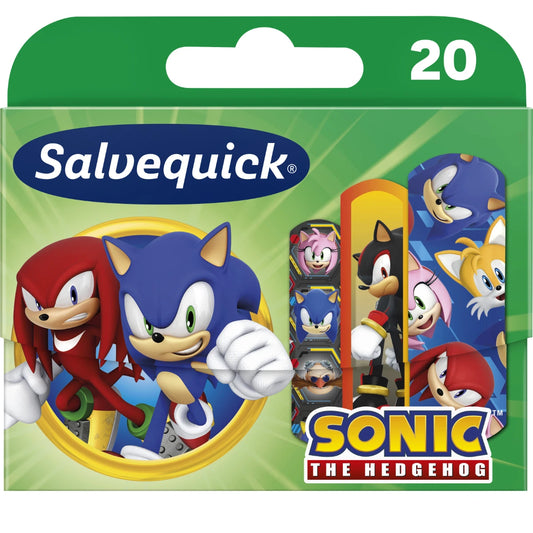 Salvequick Sonic the Hedgehog lastenlaastari 20 kpl