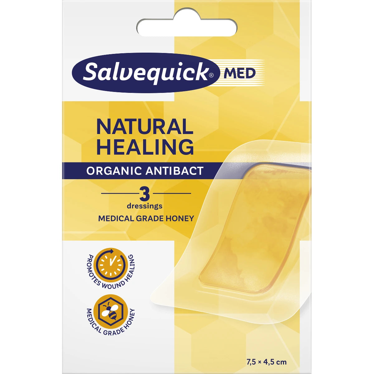 Salvequick MED Natural Healing hunajalaastari 3 kpl