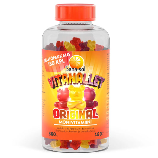 SANA-SOL Vitanallet Original monivitamiini Limited Edition 180 kpl