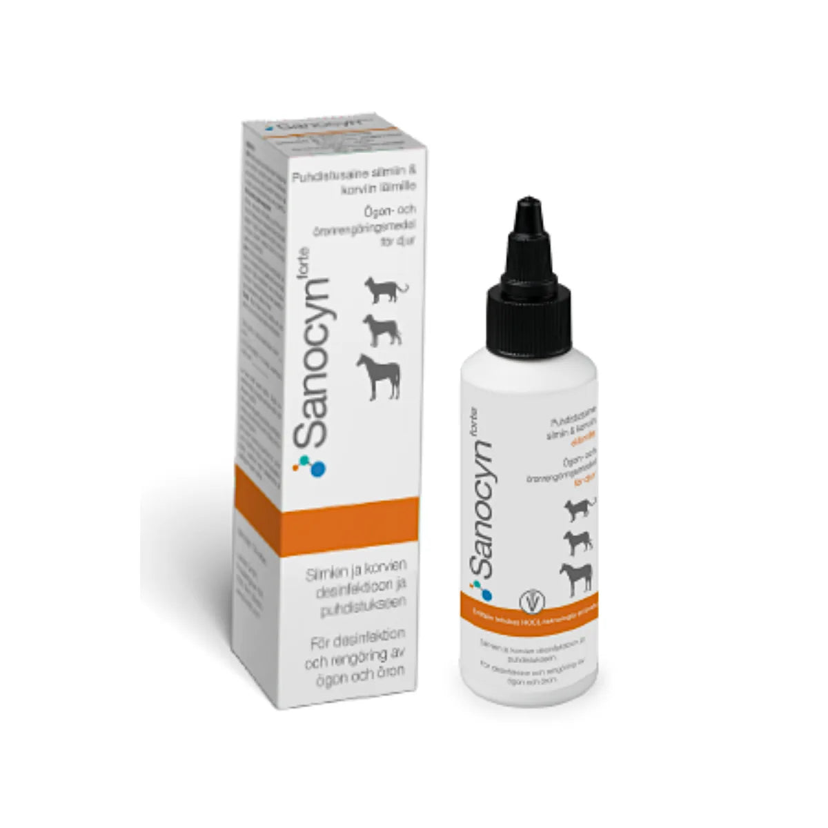 Sanocyn forte silmä- ja korvahuuhde 75 ml