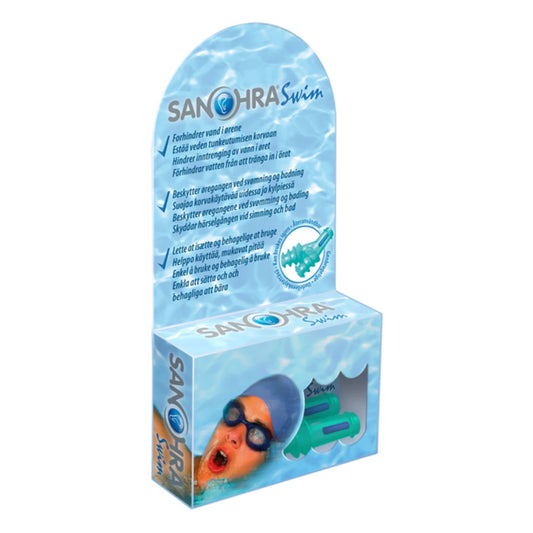 Sanohra Swim korvatulpat aikuisille – suojaa korvakäytävät vedeltä