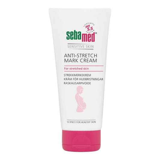 SEBAMED Anti-Stretch Mark raskausarpivoide 200 ml ehkäisee sekä vähentää raskausarpien muodostumista raskauden aikana 