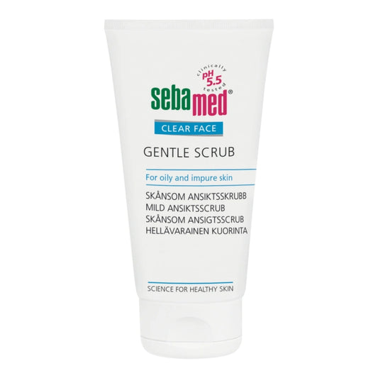 SEBAMED Clear Face Gentle Scrub kasvokuorinta epäpuhtaalle iholle 150 ml