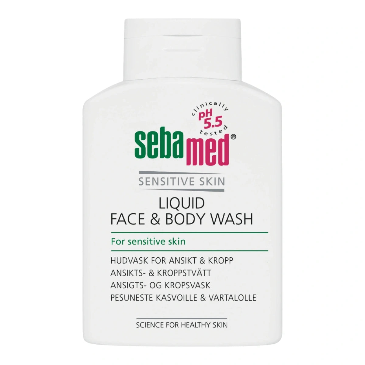 SEBAMED Liquid Face & Body Wash pesuneste 200 ml erittäin riittoisa pesuneste kasvoille ja vartalolle