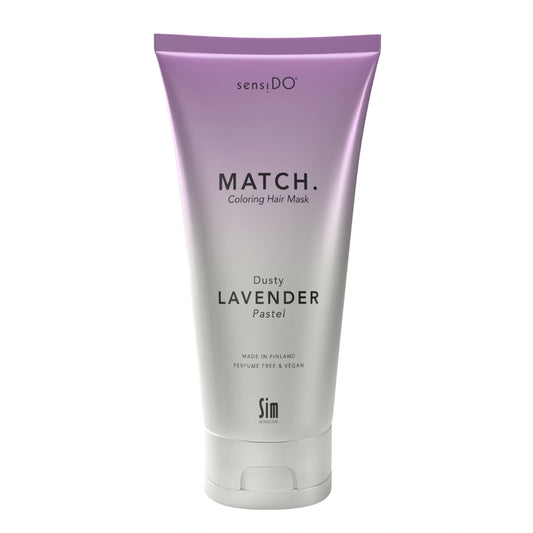 SensiDO Match Dusty Lavender (Pastel) 200 ml hiusnaamio kosteuttaa ja rakennepaikkaa samalla kun antaa keyen pastellisen violetin sävyn