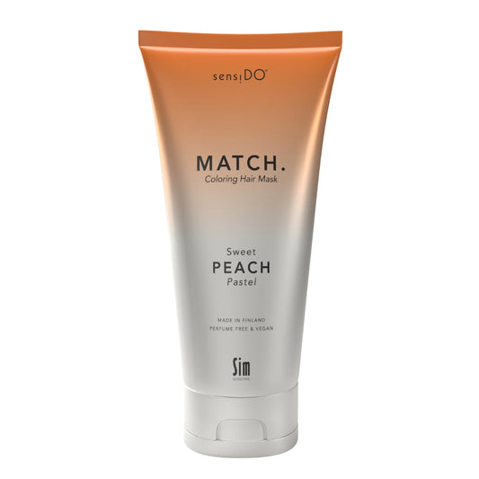 SensiDO Match Sweet Peach (Pastel) 200 ml sävyttävä, kosteuttava ja rakennepaikkaava hiusnaamio