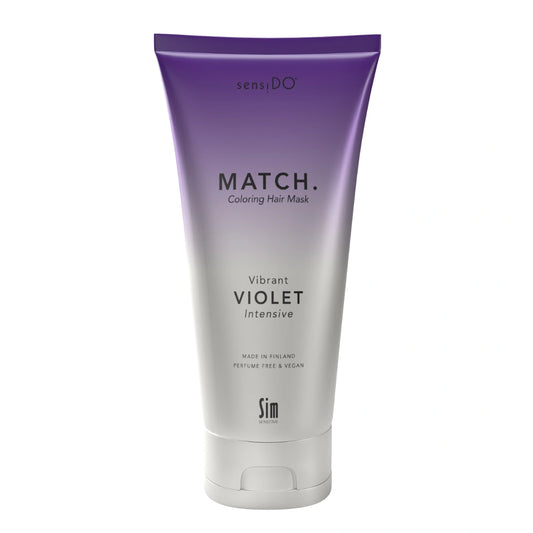 SensiDO Match Vibrant Violet (Intensive) 200 ml kosteuttava ja rakennepaikkaava hiusnaamio, jolla luot pitkäkestoisen violetin shokkivärin