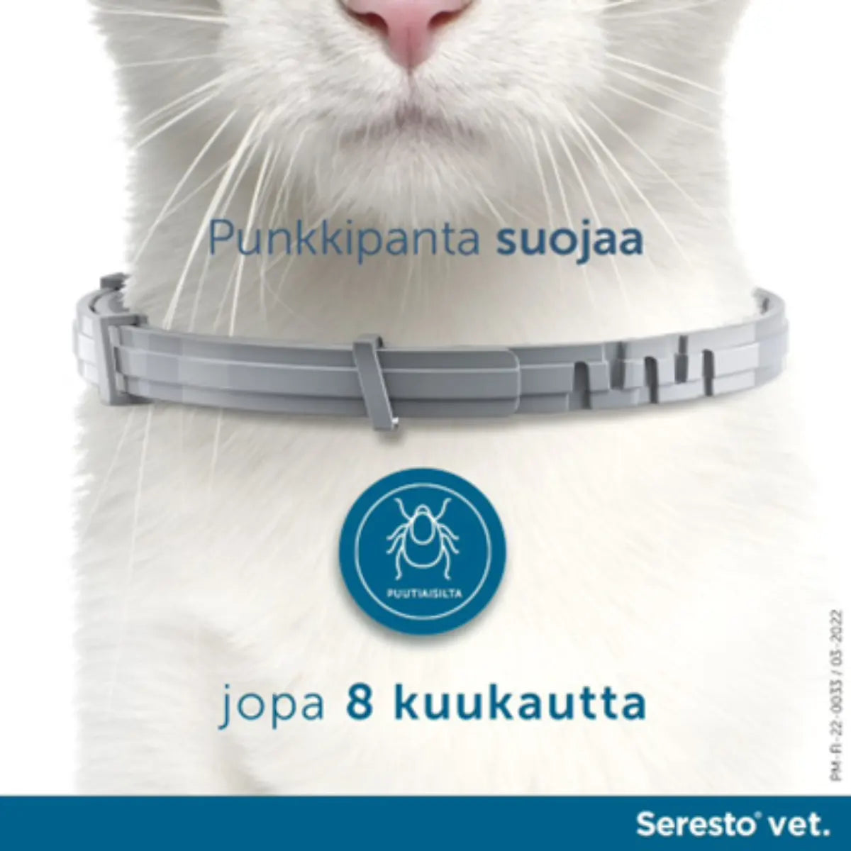 SERESTO Vet kissoille ja koirille punkkikarkote panta suojaa jopa 8 kuukautta