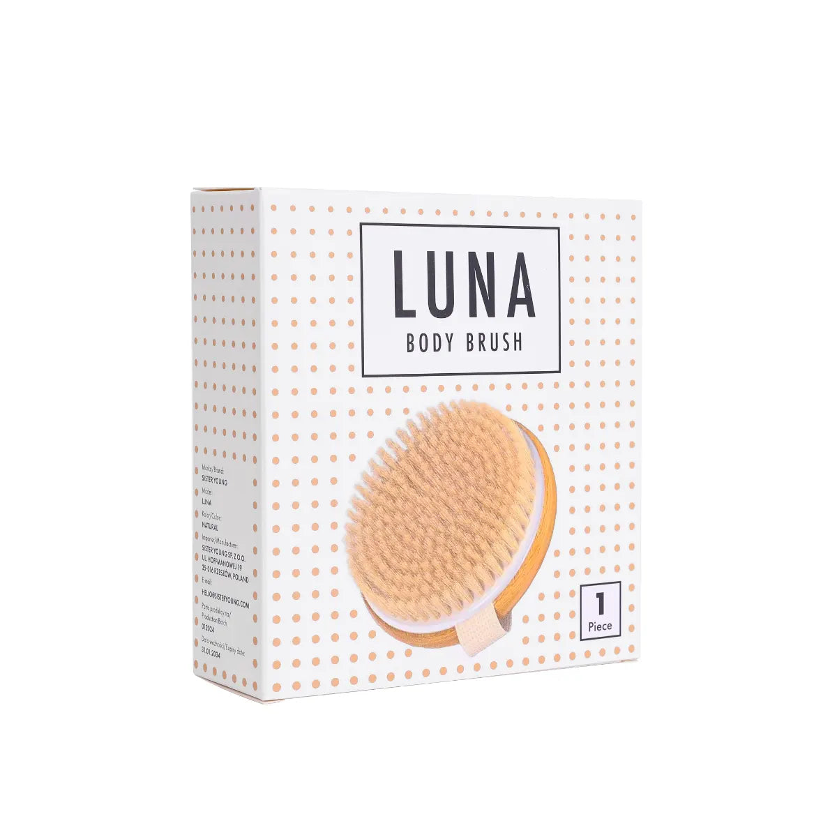 SisterYoung Luna Body Brush vartalonhierontaharja pakkaus