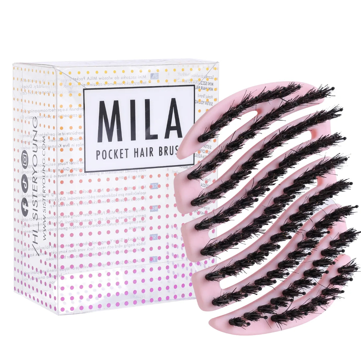 SisterYoung Mila Pocket Pink minihiusharja 1 kpl läpinäkyvässä pakkauksessa