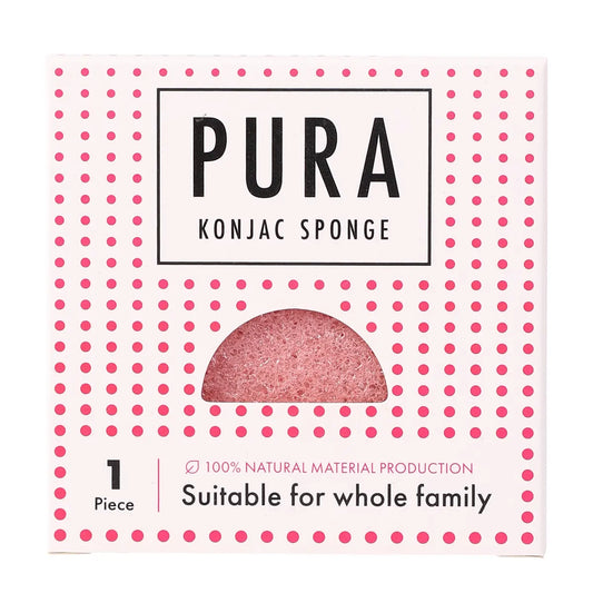 SisterYoung Pura Konjac Pink puhdistussieni 1 kpl