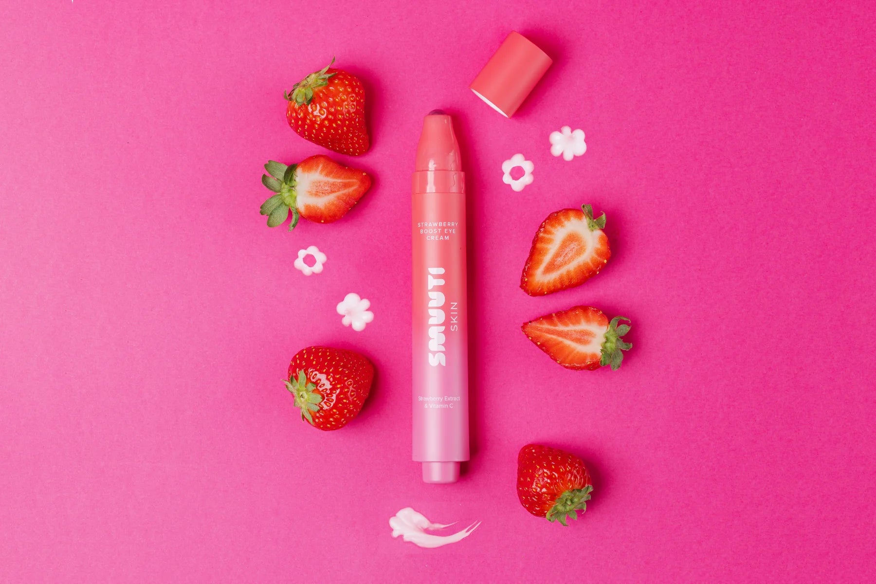 Smuuti Skin Strawberry Boost Eye Cream 15 ml viilentävä silmänympärysvoide