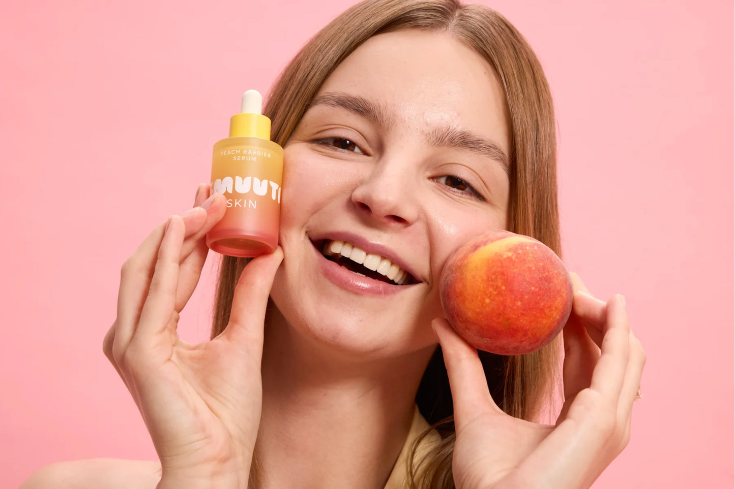 Smuuti Skin Peach Barrier Serum sisältää persikkauutetta