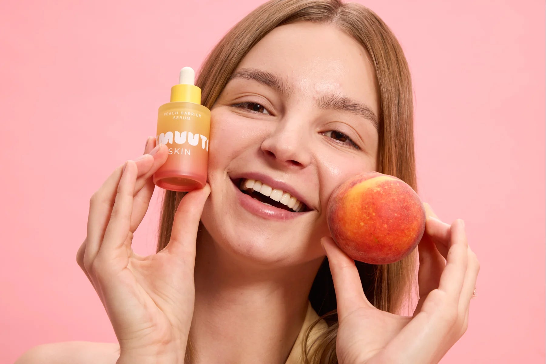 Smuuti Skin Peach Barrier Serum sisältää persikkauutetta