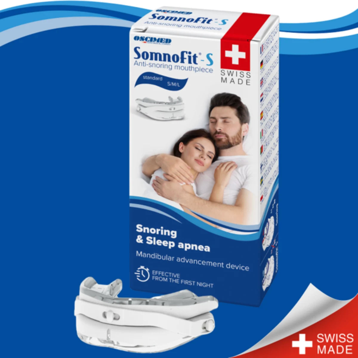 SOMNOFIT-S muotoiltava uniapneakisko keskikokoisulle leualle