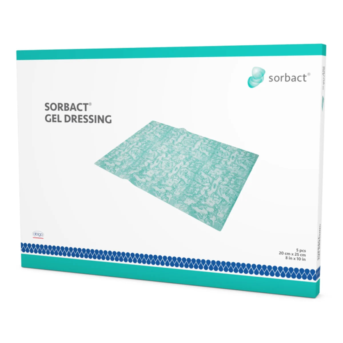 Sorbact Gel Dressing 20 cm x 25 cm 5 kpl – Kosteuttava ja bakteereja sitova sidos haavanhoitoon