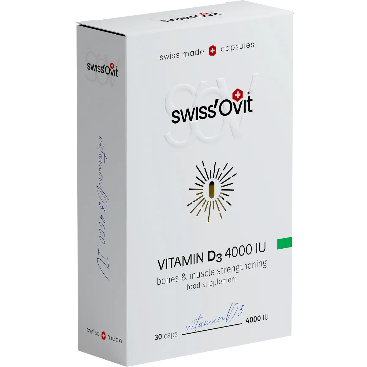 SwissOvit D3-vitamiini 100 mikrog / 4000 IU rypsiöljyssä