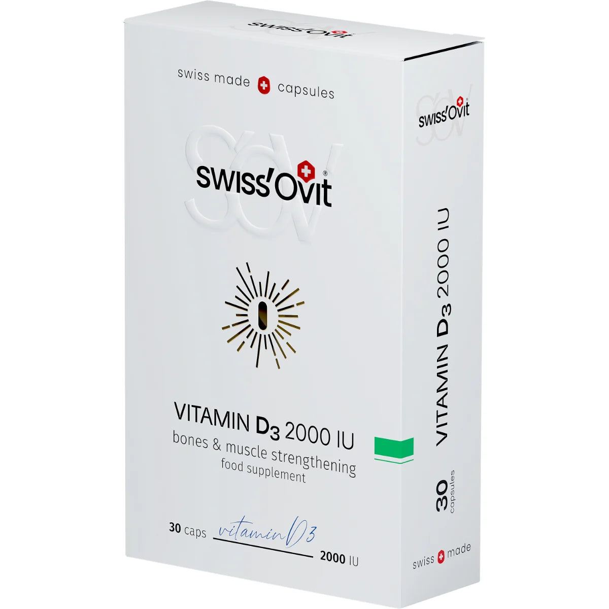 SwissOvit D3-vitamiini 50 mikrog / 2000 IU rypsiöljyssä