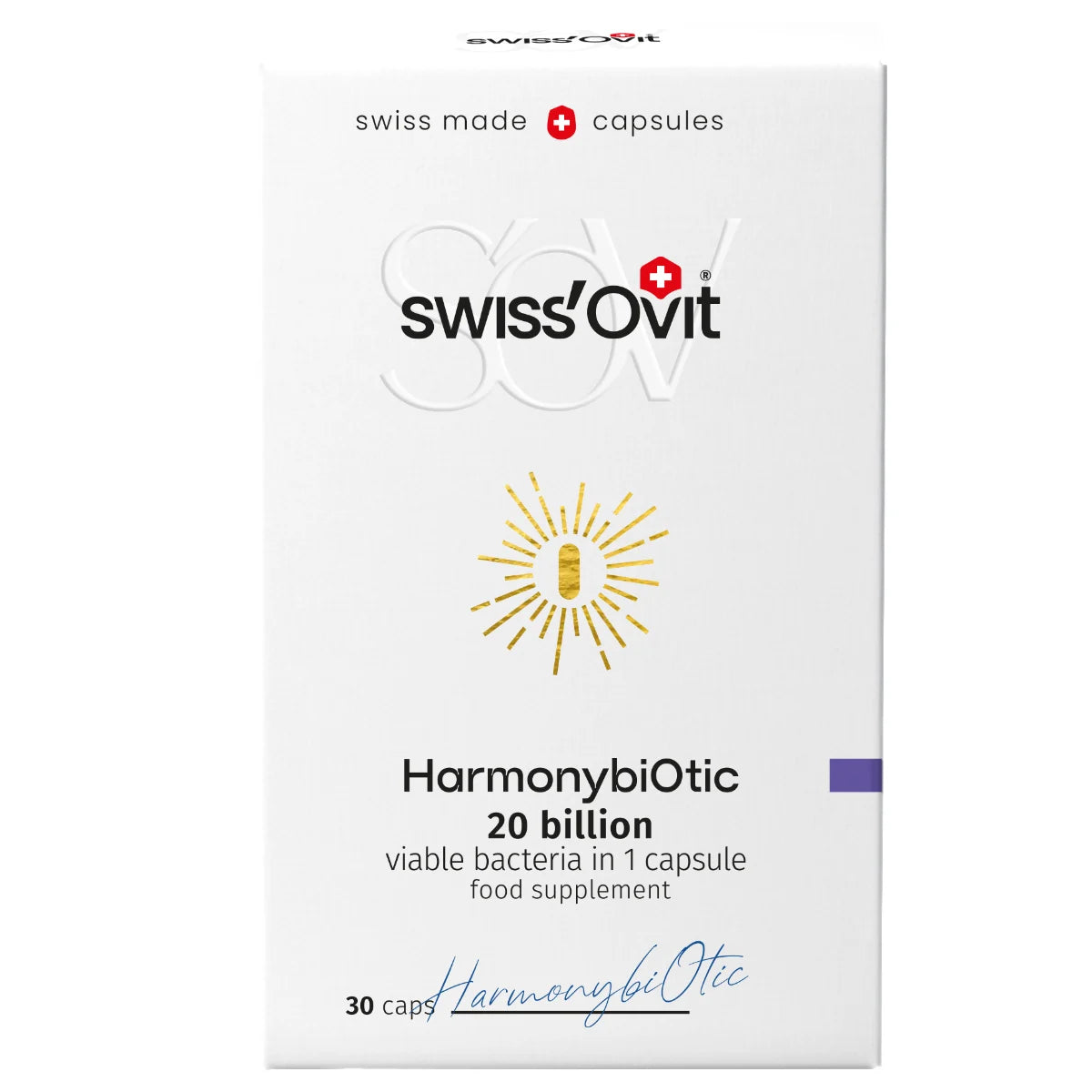 SwissOvit HarmonybiOtic vahva maitohappobakteeri 20 miljardia 30 kaps