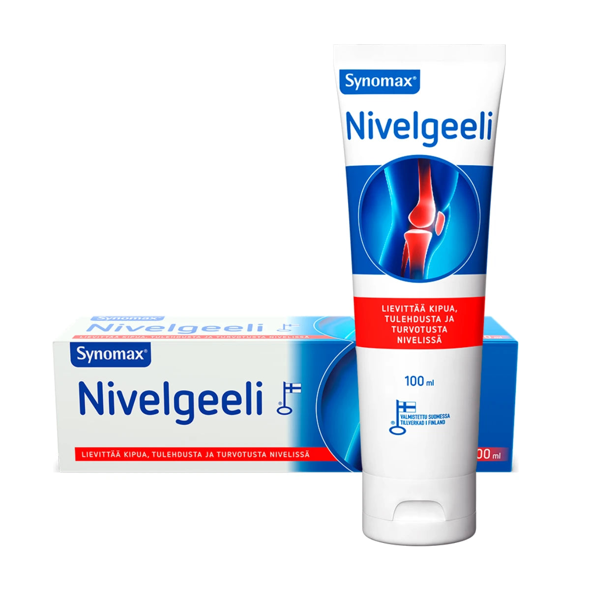 SYNOMAX nivelgeeli 100 ml lievittää kipua ja turvotusta nivelissä