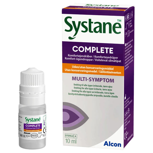 SYSTANE Complete silmätipat säilöntäaineeton 10 ml lievittää kaikentyyppistä silmien kuivuutta