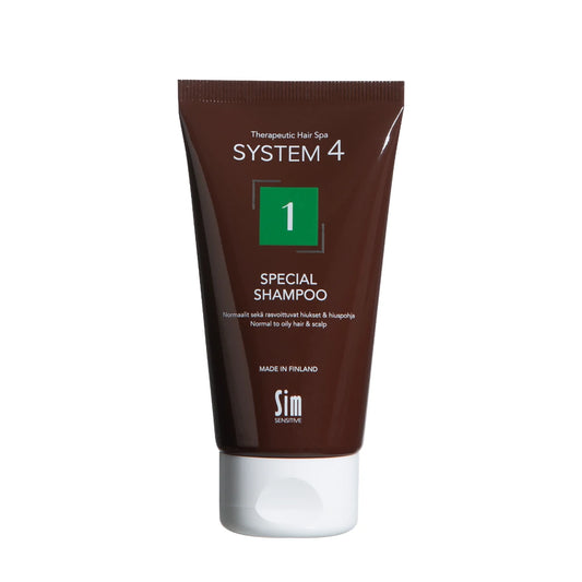 SYSTEM 4 Special Shampoo 1 normaaleille ja rasvoittuville hiuksille 75 ml