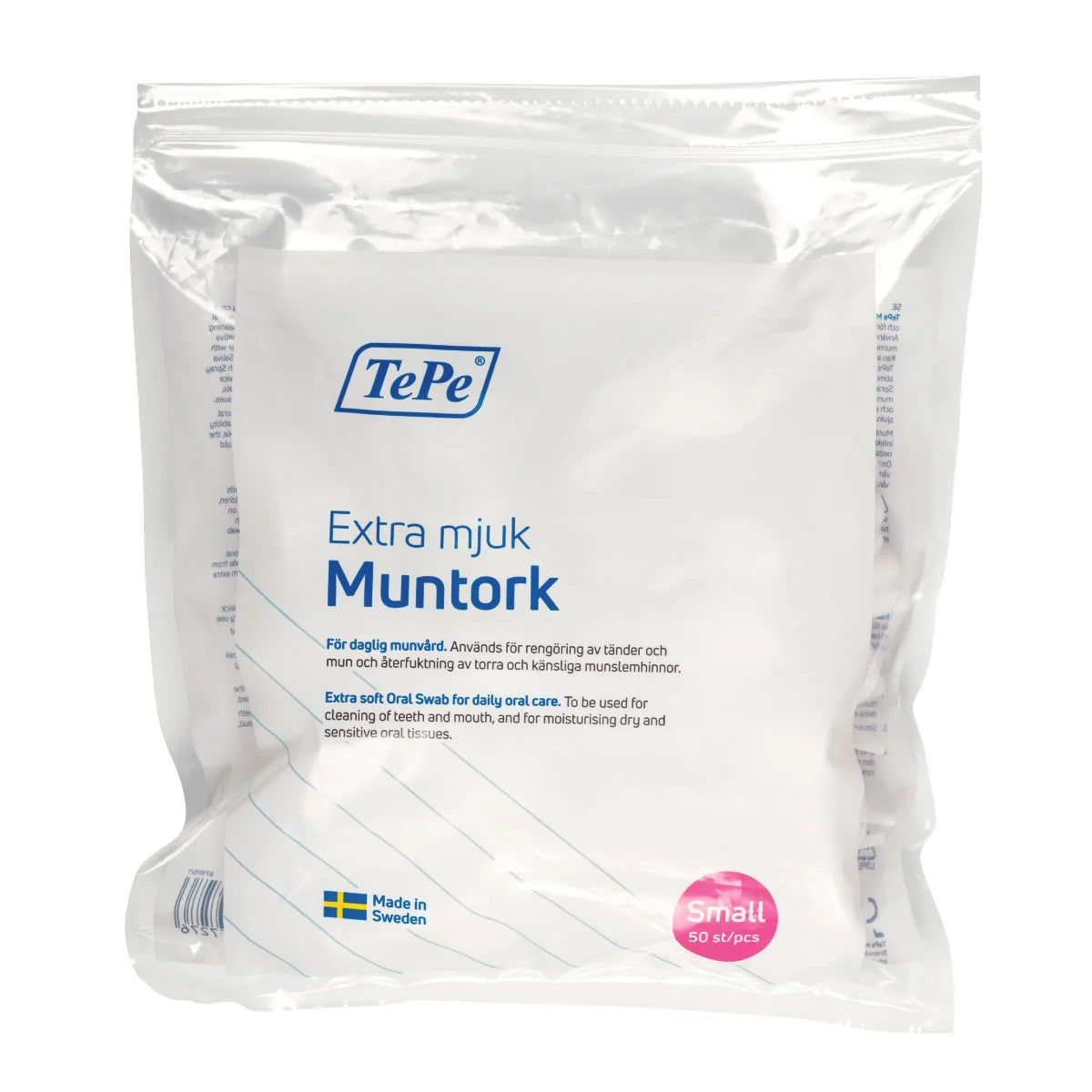 TePe Suun puhdistustikku S – 50 kpl puhdistukseen ja kostutukseen