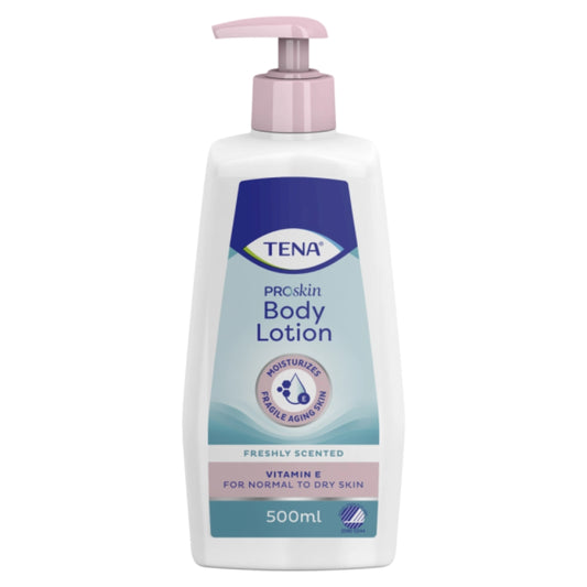 TENA Proskin Body Lotion 500 ml kevyt kosteusemulsio normaalille ja kuivalle iholle pumppupullossa