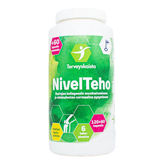 TERVEYSKAISTAN Nivelteho kapseli 180 kpl rustojen kollageenin muodostumiseen