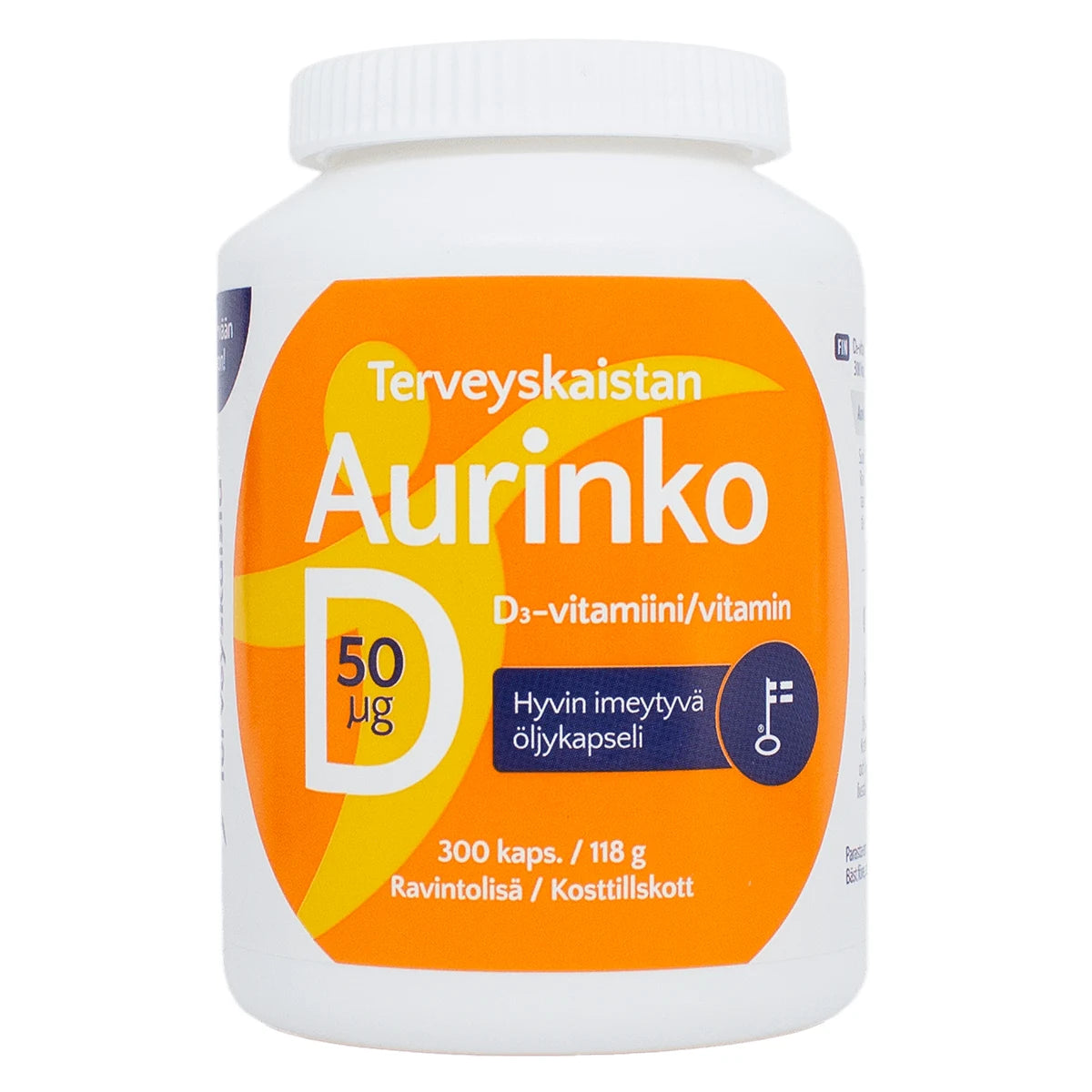 TERVEYSKAISTAN Aurinko D 50 mikrog öljykapseli 300 kpl