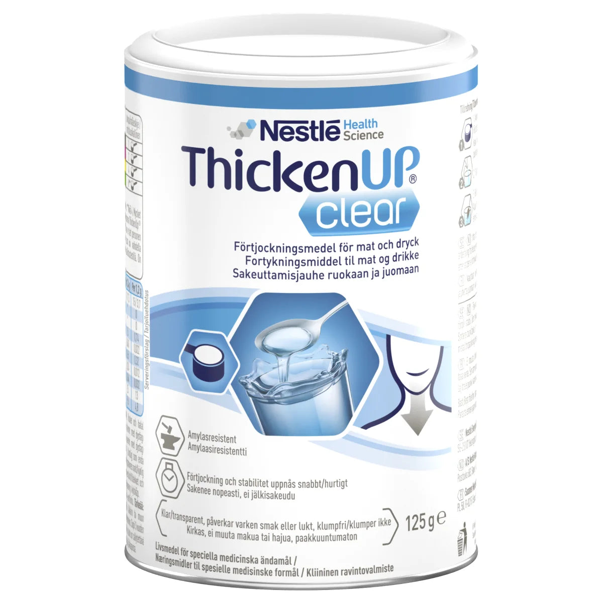 ThickenUp Clear sakeuttamisjauhe ruokaan ja juomaan 125 g