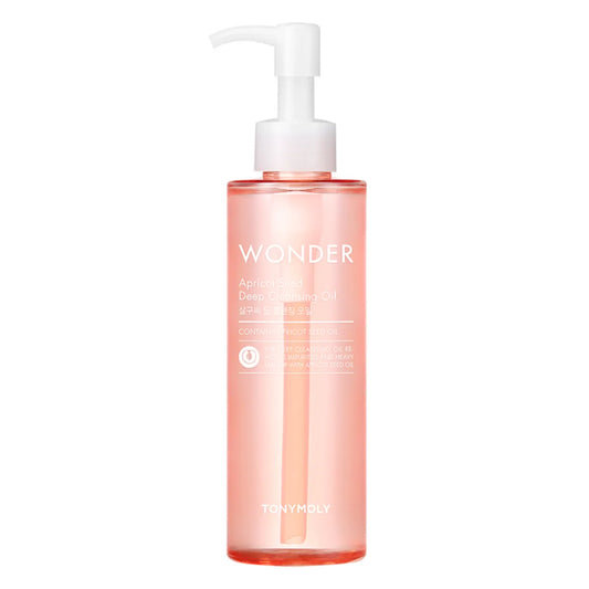 Tonymoly Wonder Apricot Deep Cleansing Oil 190 ml – Syväpuhdistava öljypuhdistus kasvoille