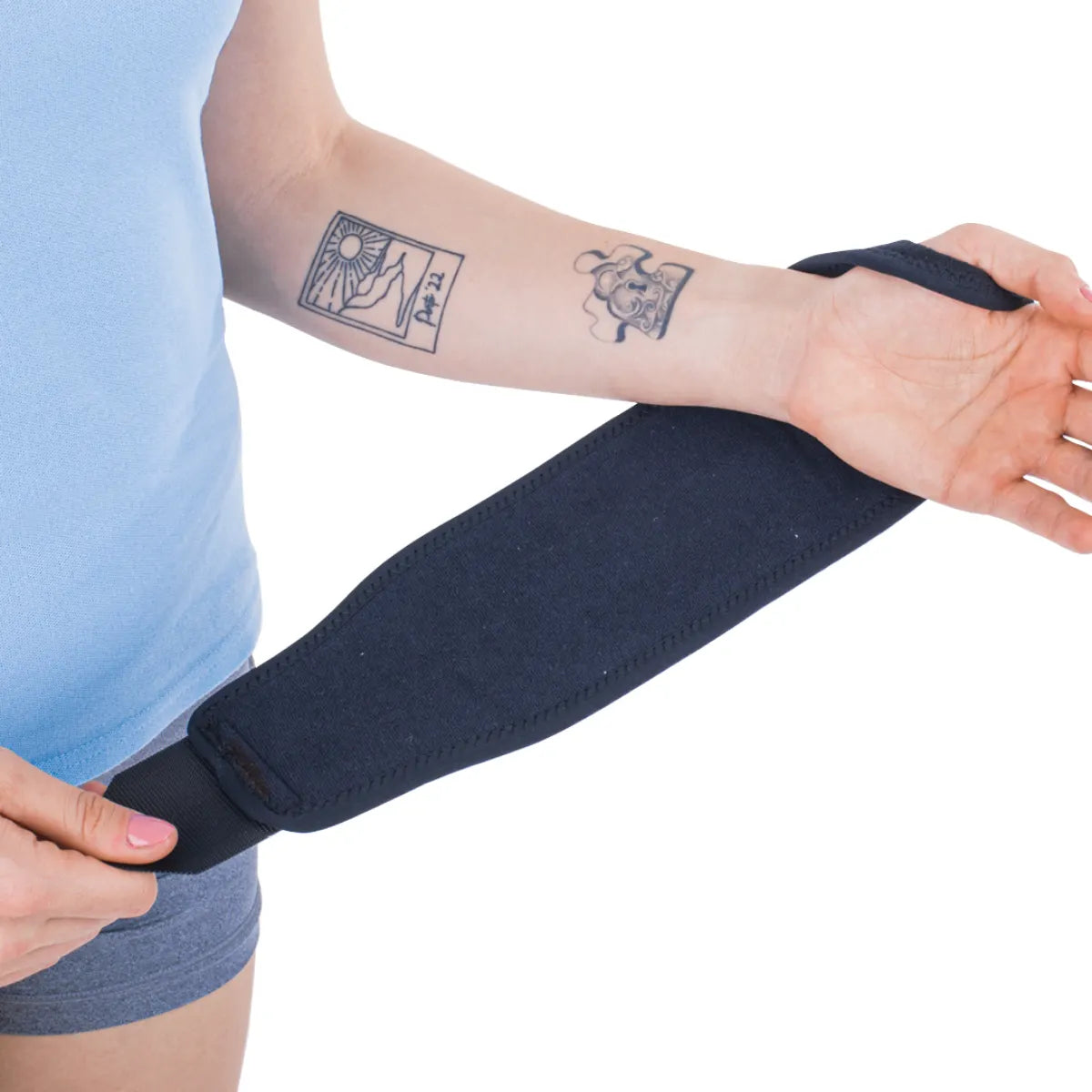 Triamed liikuteltava rannetuki, säädettävä ja pehmustettu