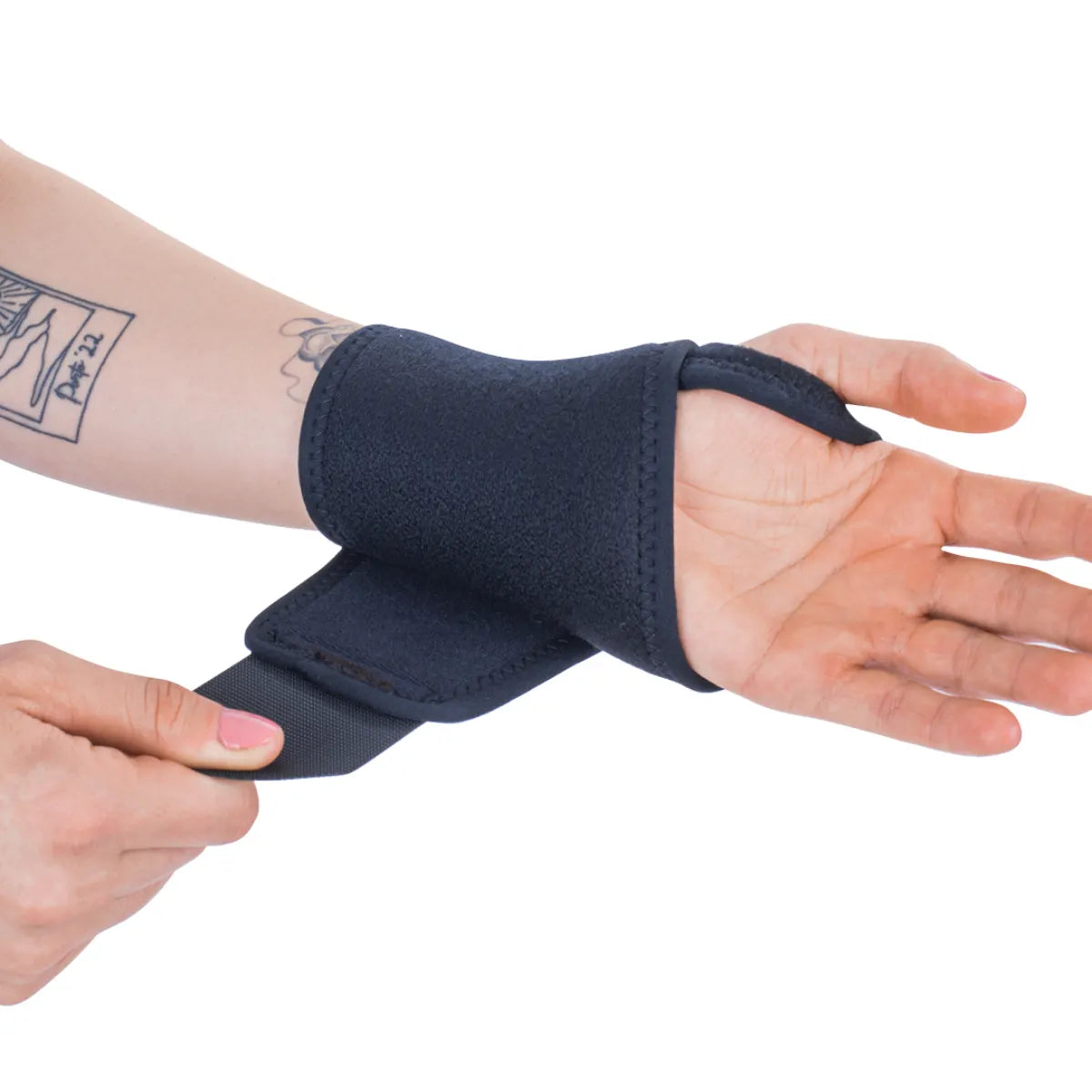 Triamed liikuteltava rannetuki, tarrakiinnityksellä