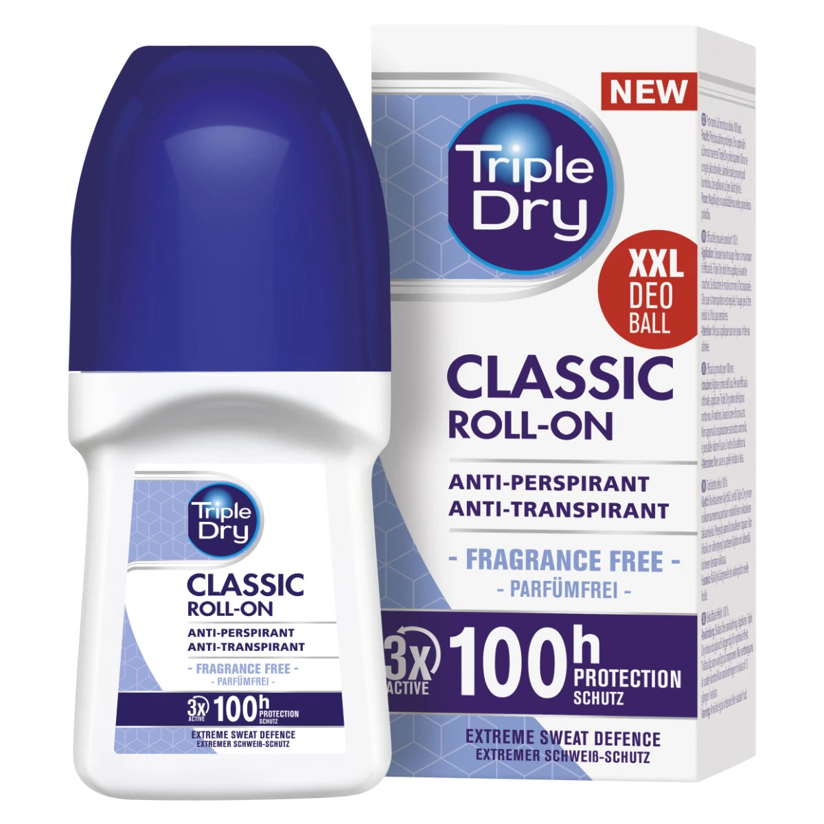 Triple Dry 100 h Classic Antiperspirant Roll-on tuoksuton 50 ml