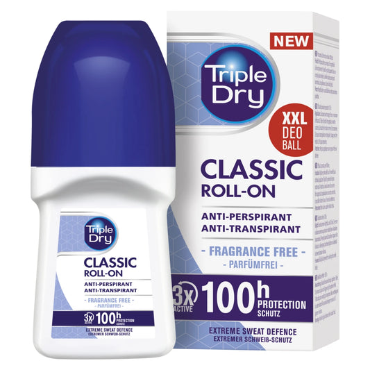 Triple Dry 100 h Classic Antiperspirant Roll-on tuoksuton 50 ml