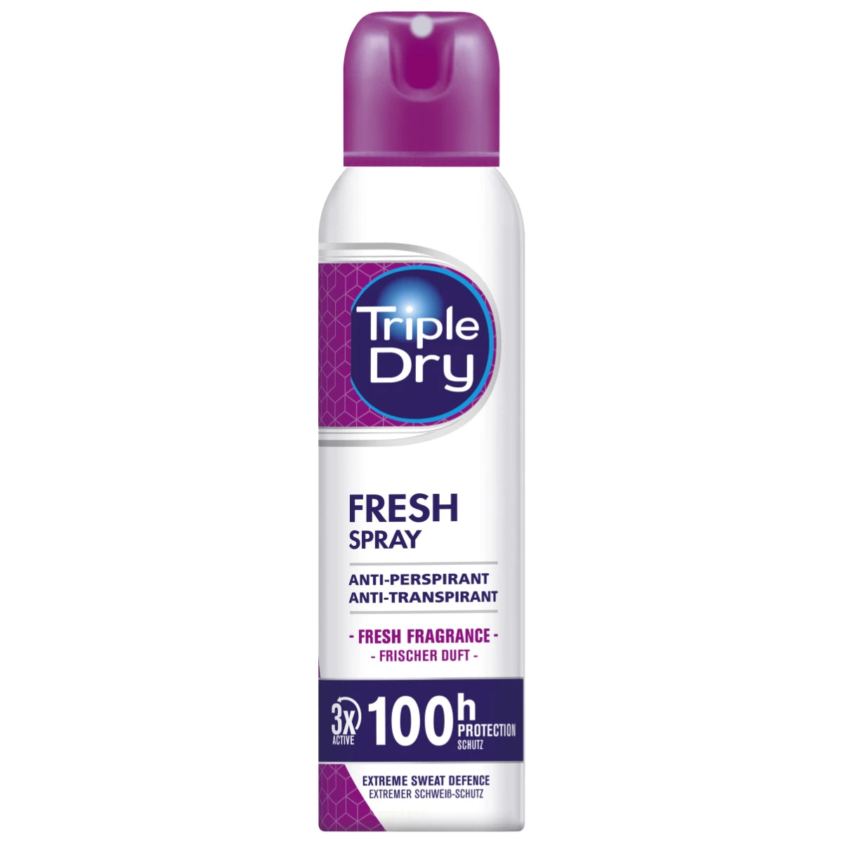 Triple Dry 100h Fresh Spray Antiperspirant 150 ml – Maksimaalista suojaa hikoilua vastaan