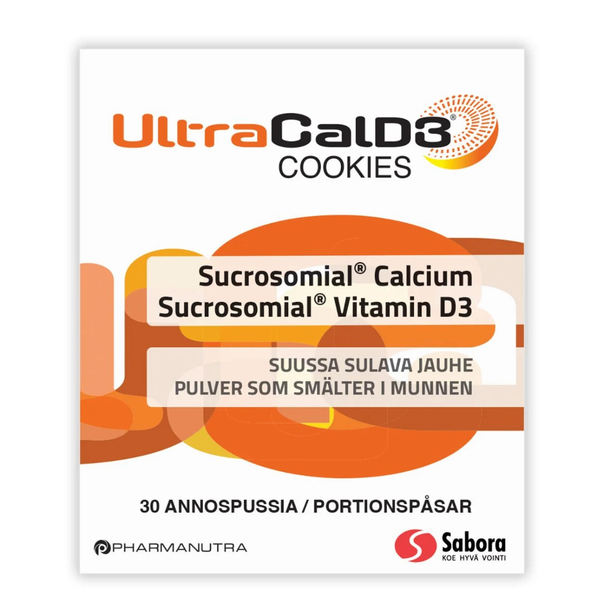 UltraCal D3 Cookies annospussi 30 kpl