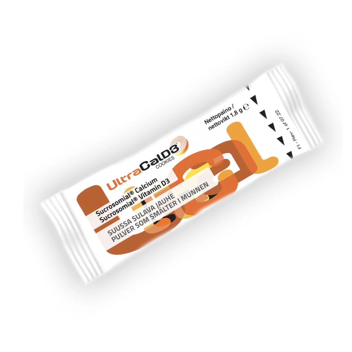 UltraCal D3 Cookies annospussi 30 kpl keksinmakuinen suussa sulava jauhe
