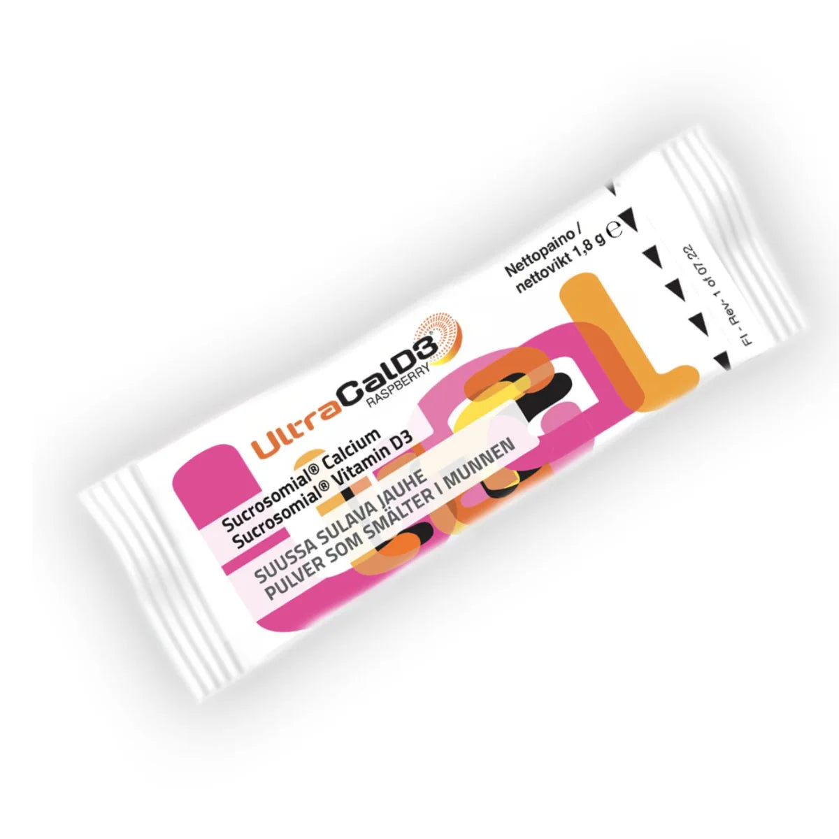 UltraCal D3 Raspberry annospussi 30 kpl suussa sulava annosjauhe